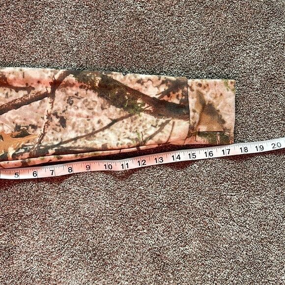 CABELAS camo boys hooded JACKET medium Fleece Lining - Picture 9 of 11